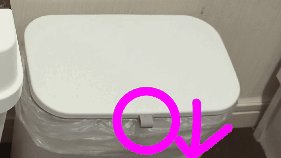 壁掛けごみ箱-手前引き